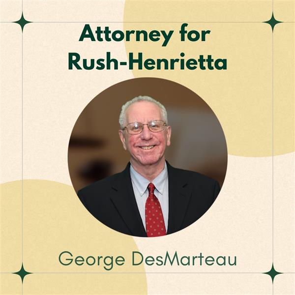 A photo of George DesMarteau identifying him as the district attorney